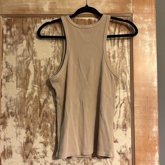 Agolde Rayne High-Neck Rib-Knit Tank - S - Picture 7 of 8